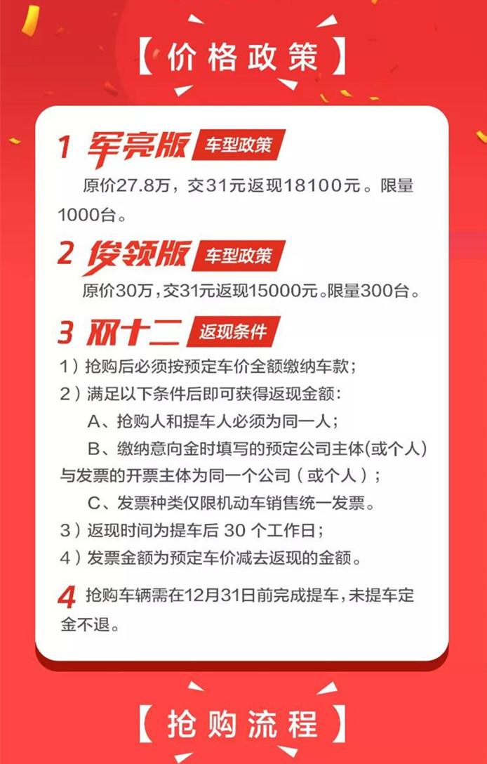 最近老是有卡友問，“小編，你們什么時候搞活動？”這不，小編就給大家?guī)砹?，這一次，既有超豪華的8X4載貨車，又有一車難求的軍亮版，鉅惠讓利感恩卡友一年來的支持！立刻買買買吧！