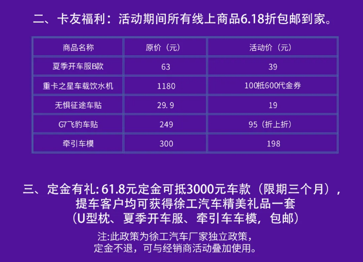 徐工重卡有禮啦！18.8萬元的牽引車現(xiàn)場抽！