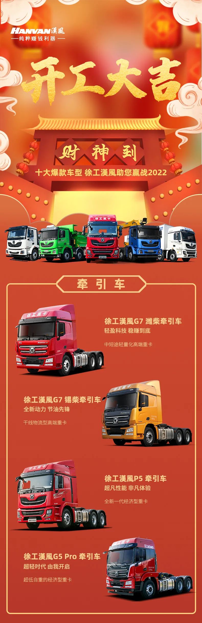 徐工汽車祝您開工大吉！