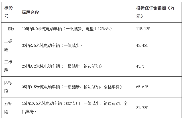 2024年210輛公交車輛采購(gòu)項(xiàng)目